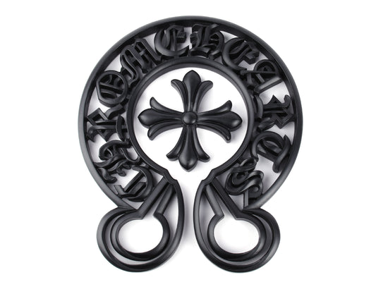 CH Noir Cross Matte Black Statement Sculpture