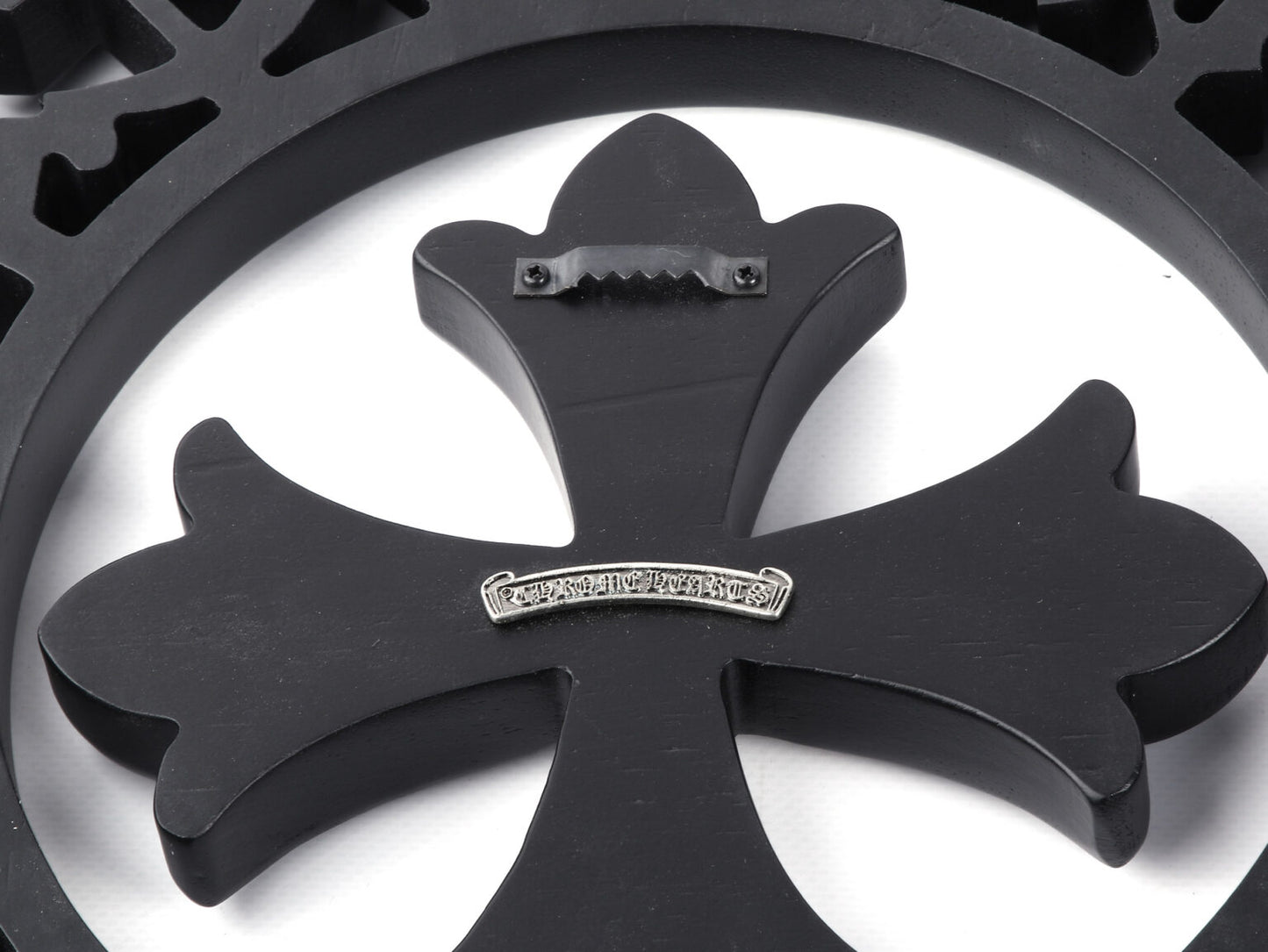 CH Noir Cross Matte Black Statement Sculpture
