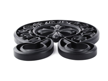 CH Noir Cross Matte Black Statement Sculpture