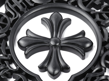 CH Noir Cross Matte Black Statement Sculpture