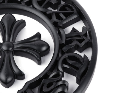 CH Noir Cross Matte Black Statement Sculpture