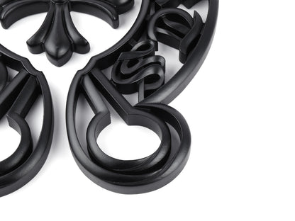 CH Noir Cross Matte Black Statement Sculpture