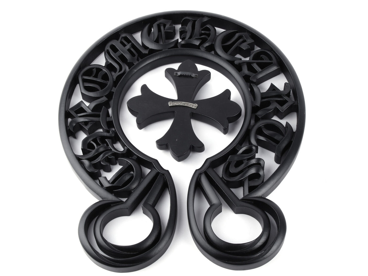 CH Noir Cross Matte Black Statement Sculpture